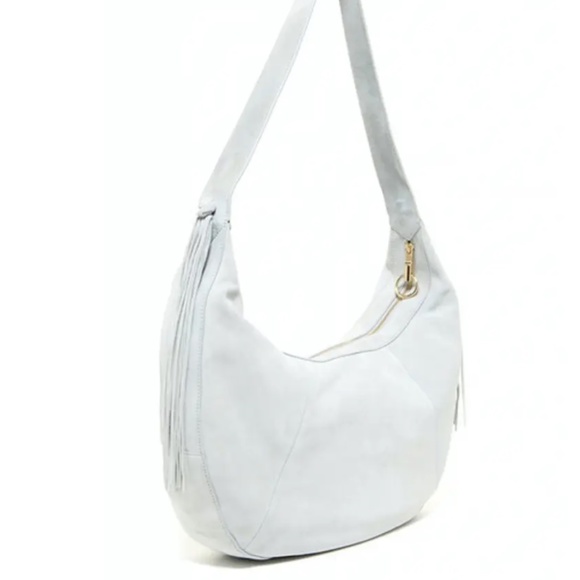 New Authentic Elizabeth and James Zoe Large Suede Leather Hobo - Picture 2 of 10